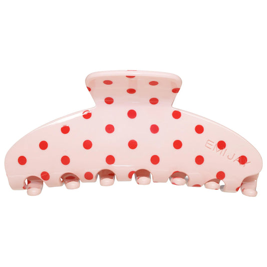 Emi Jay 
Big Effing Clip Hair Claw in Blush Polka Dot