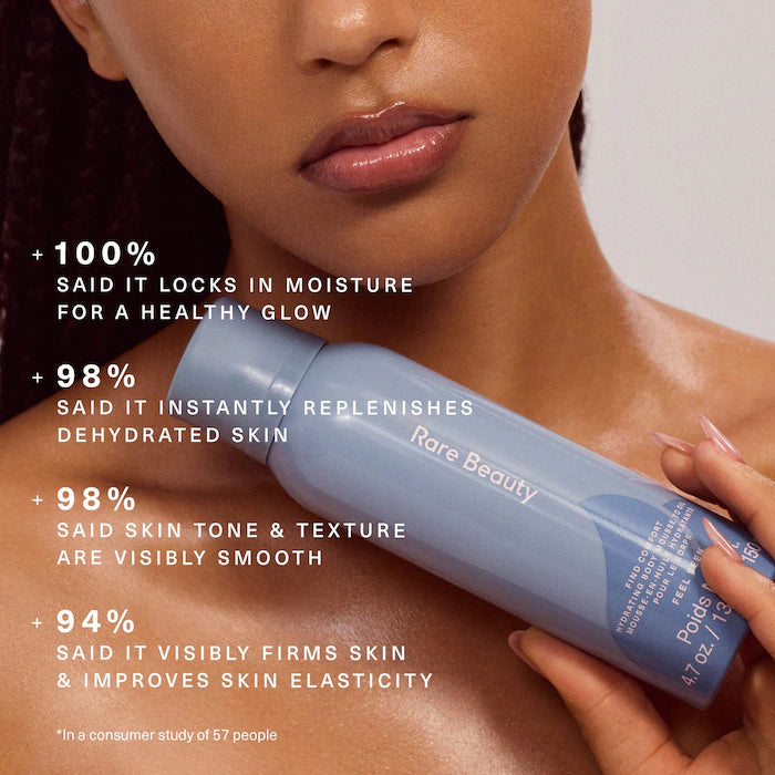 Rare Beauty by Selena Gomez 
Find Comfort: Feel Seen Hydrating Body Mousse to Oil
