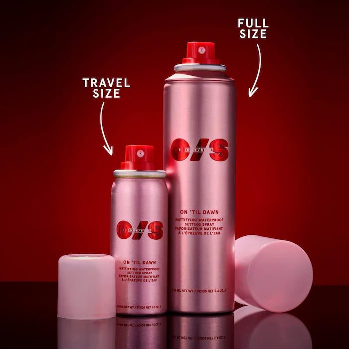 ONE/SIZE by Patrick Starrr 
On 'Til Dawn Mattifying Waterproof Setting Spray