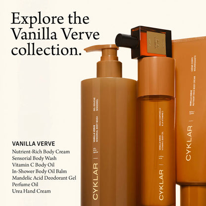 CYKLAR 
Vanilla Verve In-Shower Body Oil Balm with Ceramides