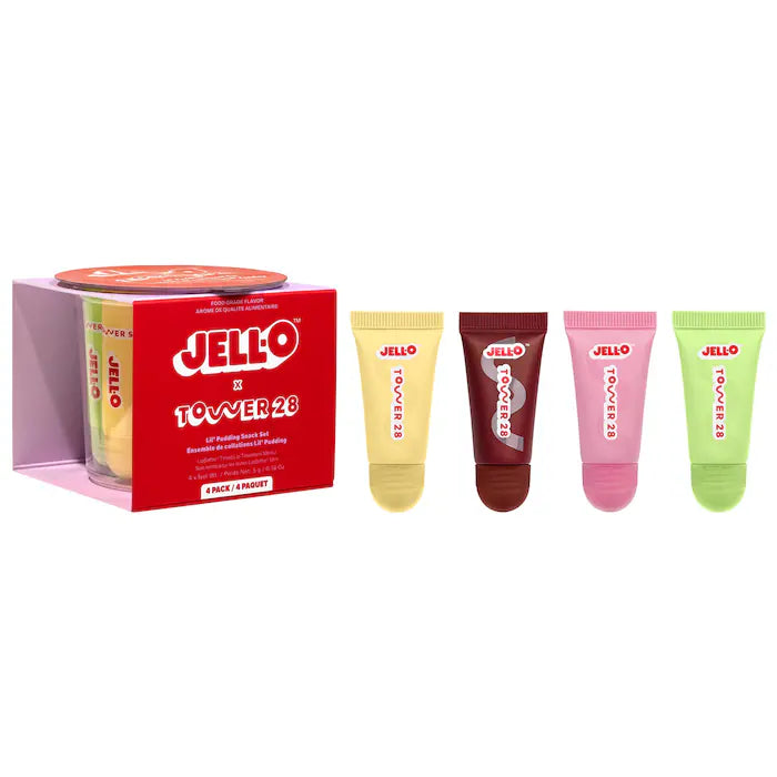 JELL-O™  X TOWER 28 Lil' Pudding Mini Lip Softie Gift Set