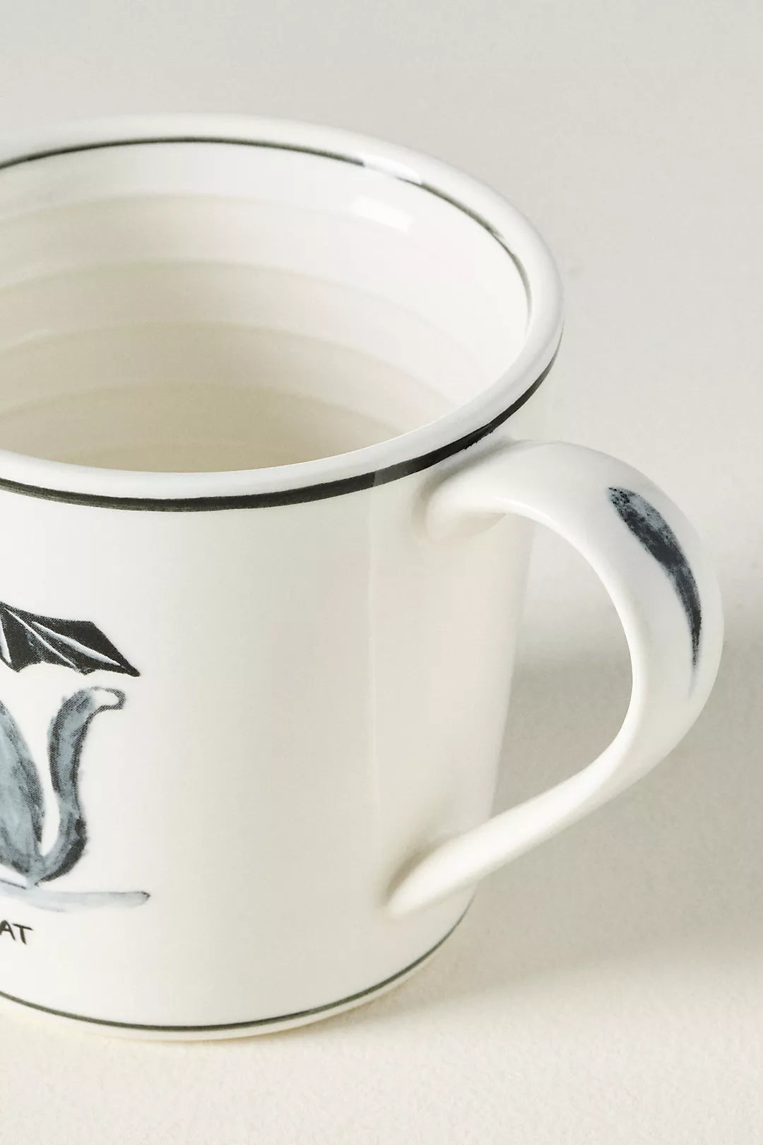 Molly Hatch Stoneware Halloween Cat Mug