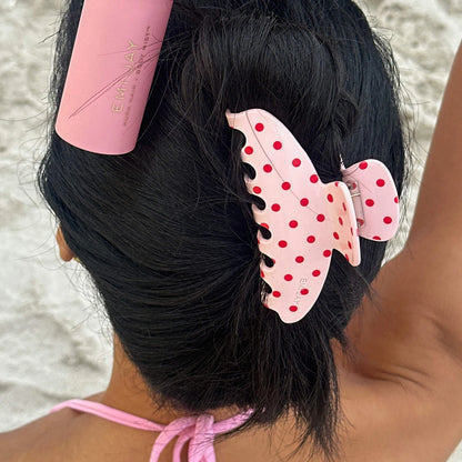 Emi Jay 
Big Effing Clip Hair Claw in Blush Polka Dot