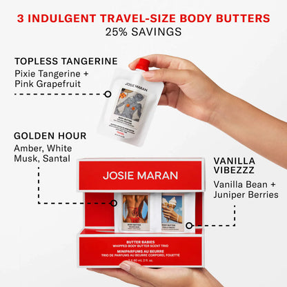 JOSIE MARAN 
Butter Babies 3-Piece Body Butter Minis Kit