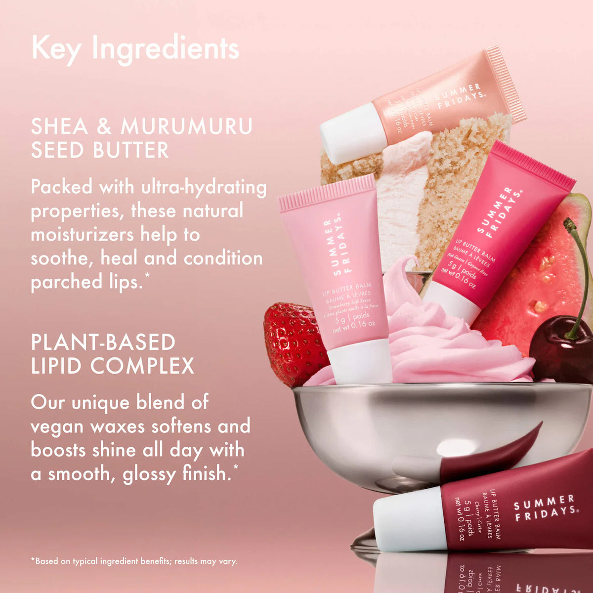 Summer Fridays 
The Lip Butter Balm Minis - Pink Set