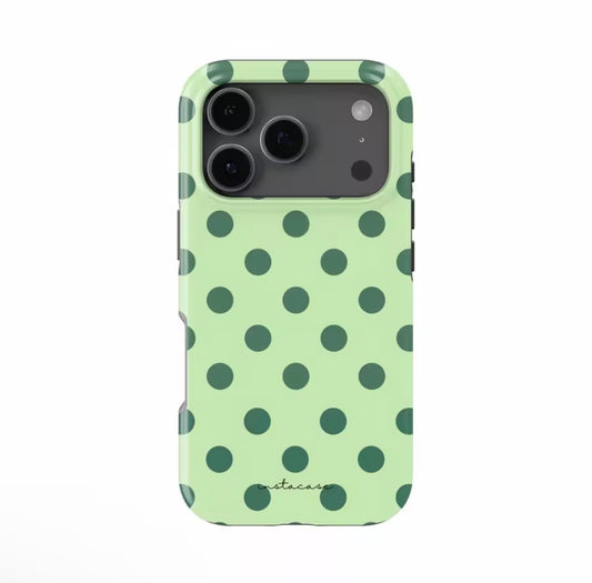 Green Polka Dots Phone Case