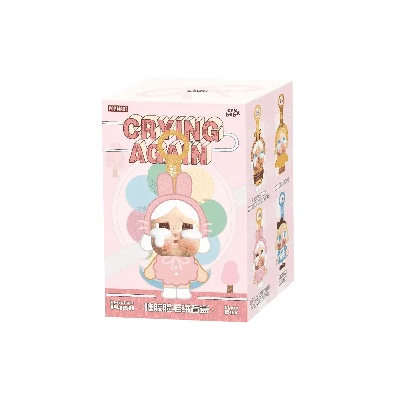 ぬいぐるみ Crying again blind box Pop Mart - CRYBABY Crying Again Series - Vinyl Face Plush