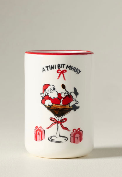 Pipe Dream Pottery Stoneware Holiday Demi Sipper