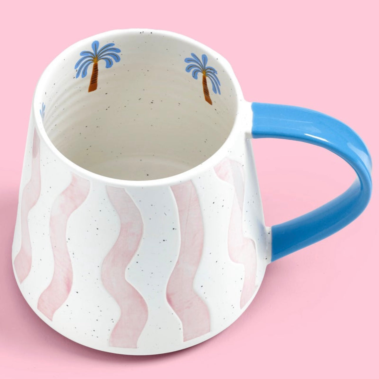 Eleanor Bowmer Electric Coast Pink Wave Mug