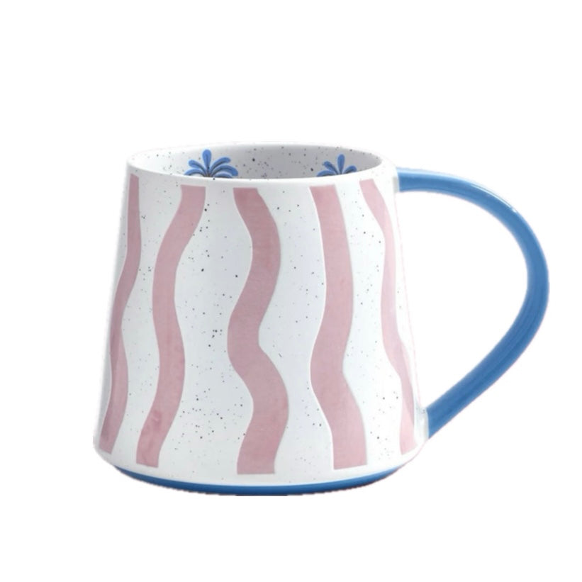Eleanor Bowmer Electric Coast Pink Wave Mug