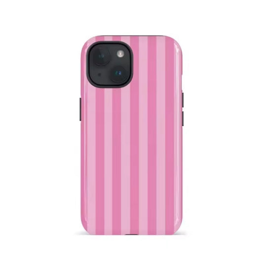 Pink stripes Phone Case