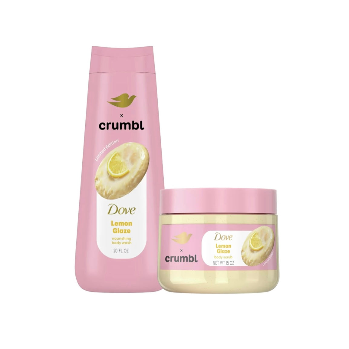 Dove Cake Lemon Glaze Body Wash and Scrub