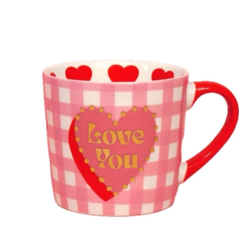 Eleanor Bowmer Love You Heart Mug