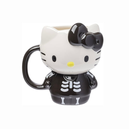 Hello Kitty skeleton mug