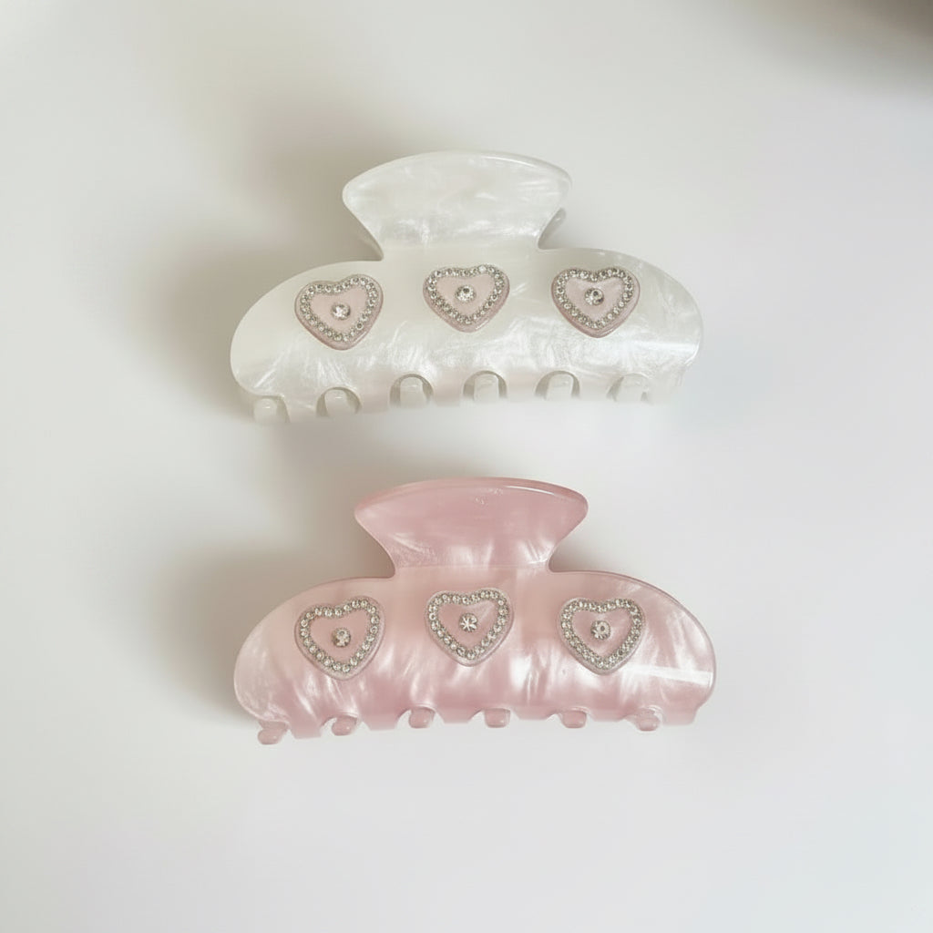 Heart Claw Clips