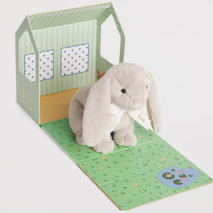 HARRODS Rabbit In A Hutch Soft Toy