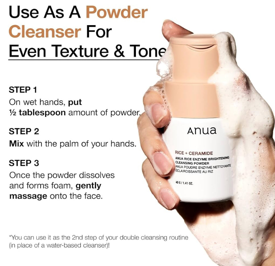 ANUA Rice Enzyme Brightening Cleansing Powder