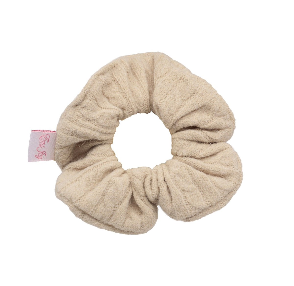 COZY SCRUNCHIE IN OAT LATTE KNIT