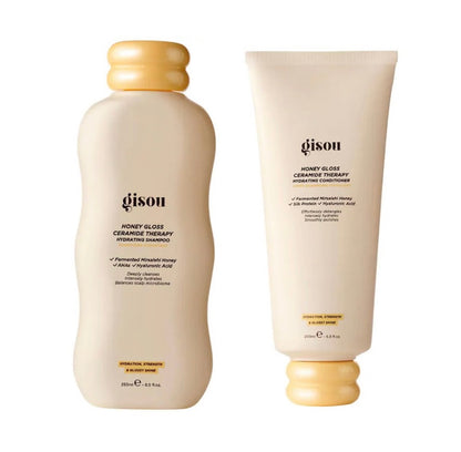 Gisou Honey Gloss Ceramide shampoo and conditioner set