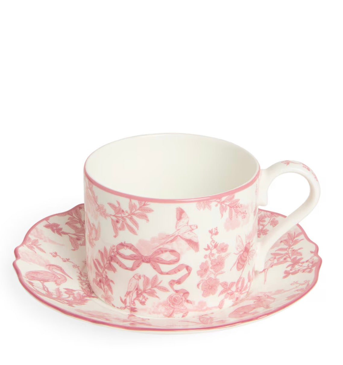 HARRODS
Bone China Toile Teacup and Saucer Set