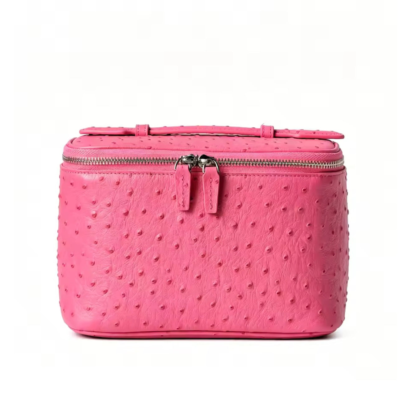 Ostrich pattern makeup bag