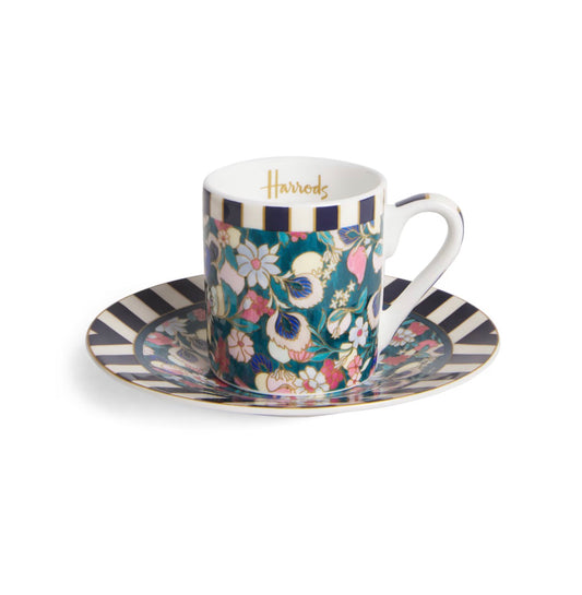 HARRODS
Bone China Enchanted Emporium Botanical Espresso Cup and Saucer
