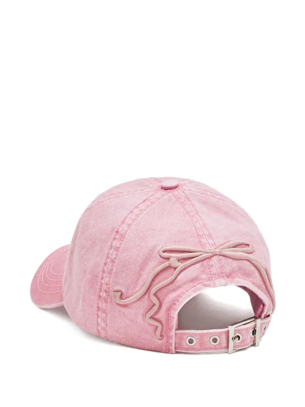 GANNI
bow-embroidered baseball cap