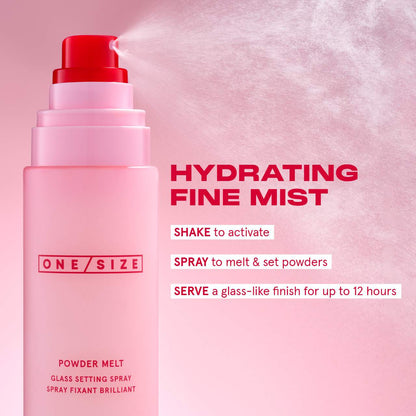 ONE/SIZE Powder Melt Glass Setting Spray