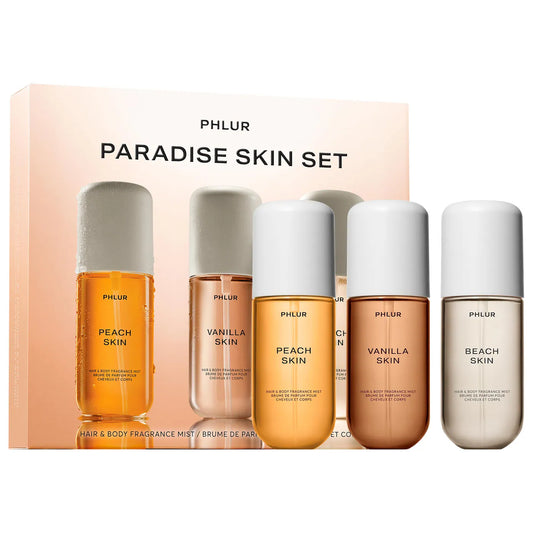 PHLUR 
Paradise Skin Hair and Body Fragrance Mist Set (pre-order)