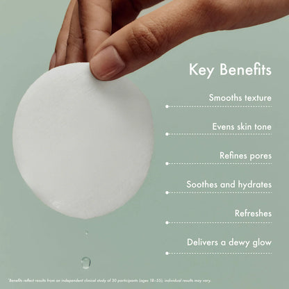 Summer Fridays 
Gentle Reset Daily Exfoliating Pads to Smooth + Minimize Pores with AHAs