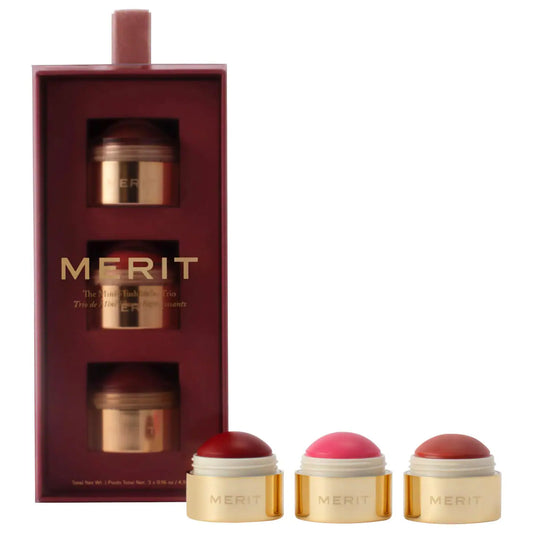 MERIT 
The Mini Flush Blush Balm Trio
