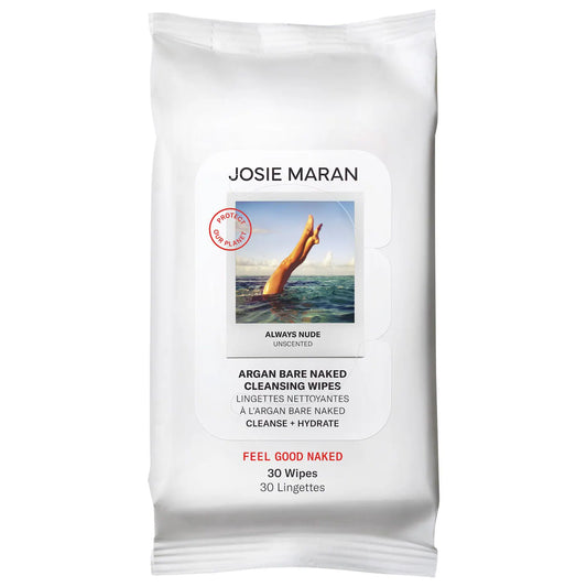 Josie Maran  Argan Bare Naked Cleansing Wipes 30 ct (pre-order)