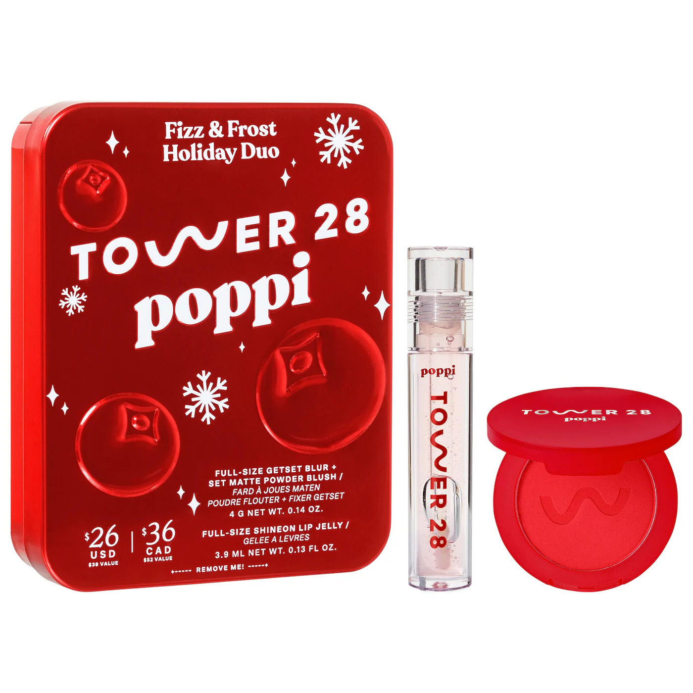 Tower 28 Beauty 
Tower 28 x Poppi Fizz + Frost Holiday Duo