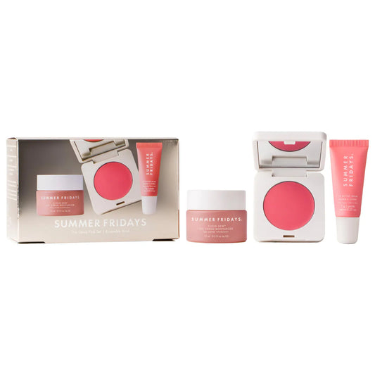 Summer Fridays 
The Dewy Pink Set with mini Lip Butter Balm in Pink Sugar
