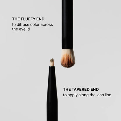 MERIT 
Brush No. 2 Double Sided Eyeshadow Brush