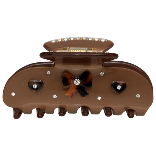 Emi Jay 
Sweetheart Hair Claw Clip in Cocoa Cashmere