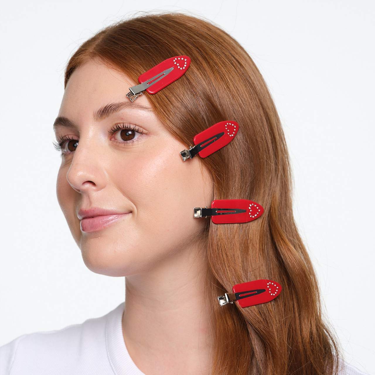 Emi Jay 
Popstar Hair Setting Clips in Amour Rouge