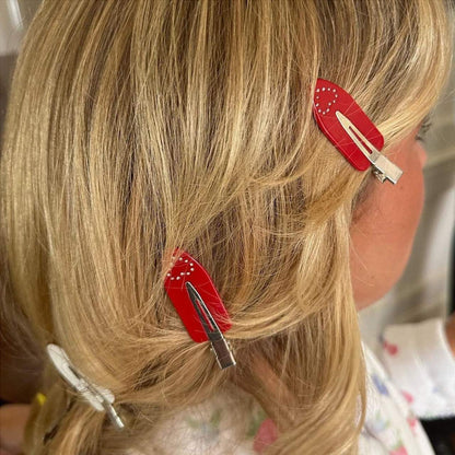 Emi Jay 
Popstar Hair Setting Clips in Amour Rouge