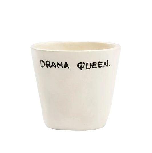 Drama Queen ceramic espresso cup