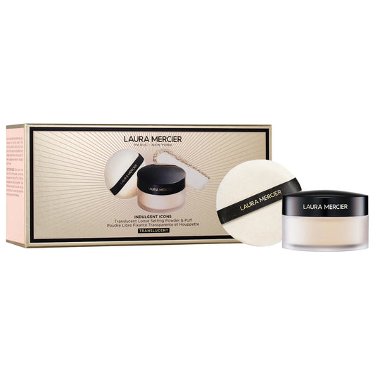 Laura Mercier 
Indulgent Icons Translucent Loose Powder & Velour Puff Duo Gift Set