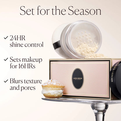 Laura Mercier 
Indulgent Icons Translucent Loose Powder & Velour Puff Duo Gift Set