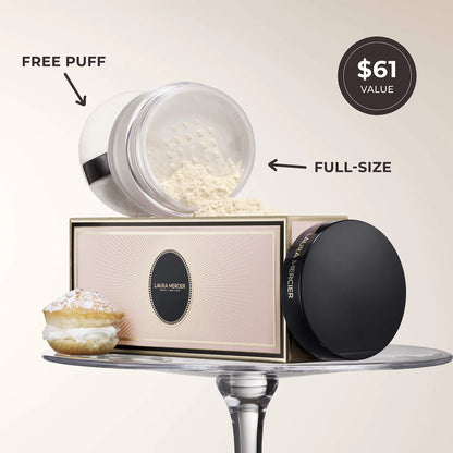 Laura Mercier 
Indulgent Icons Translucent Loose Powder & Velour Puff Duo Gift Set