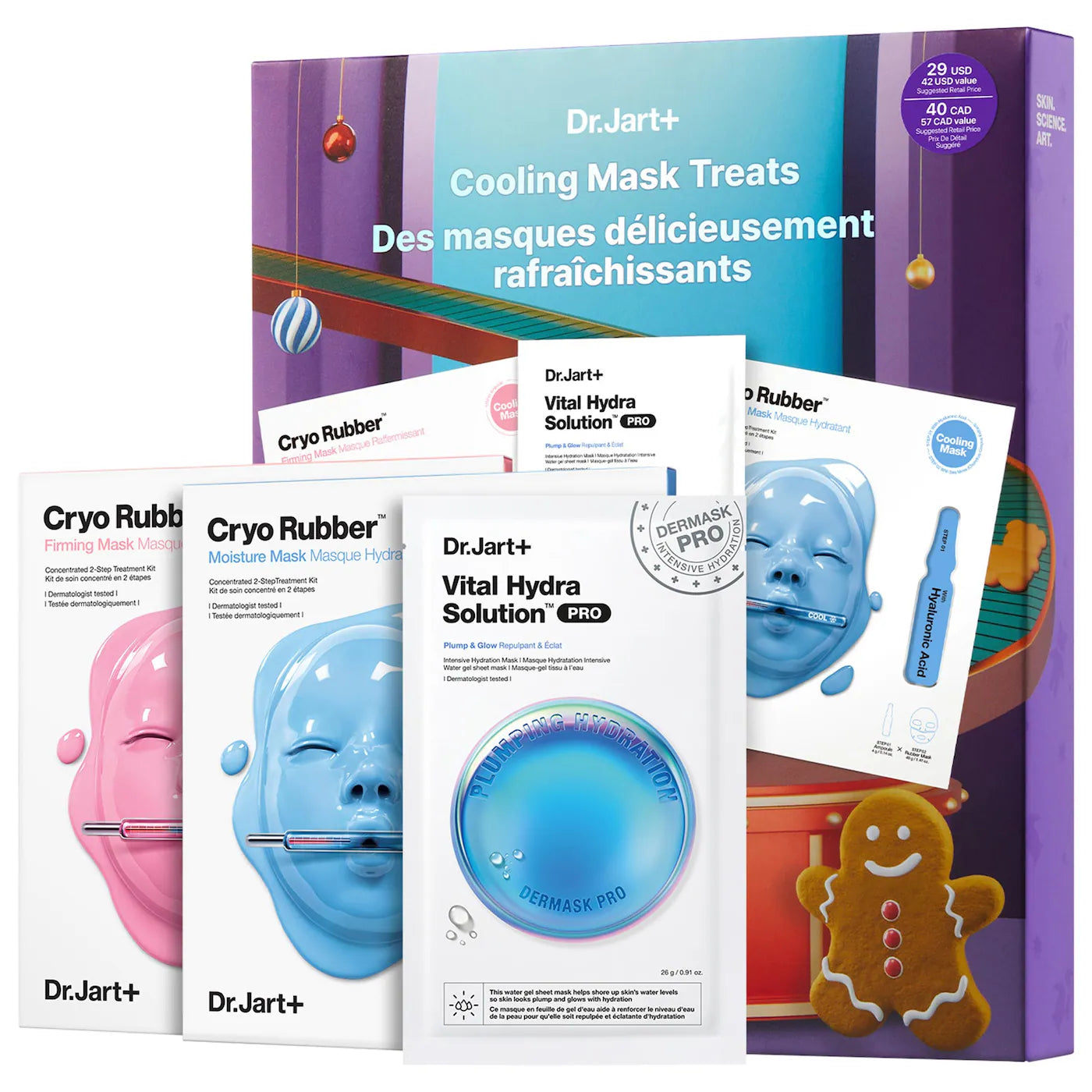 Dr. Jart+ 
Cooling Mask Treats Gift Set with Cryo Rubber™ Sheet Masks