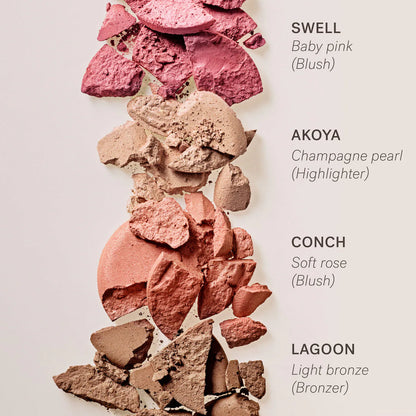 ILIA 
The Ethereal Baked Face Palette - Long-Wear Bronzer, Highlighter & Blush