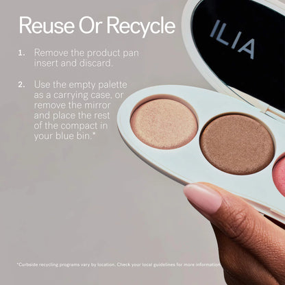 ILIA 
The Ethereal Baked Face Palette - Long-Wear Bronzer, Highlighter & Blush