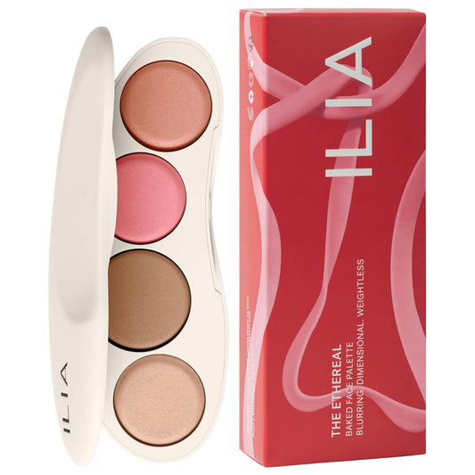 ILIA 
The Ethereal Baked Face Palette - Long-Wear Bronzer, Highlighter & Blush