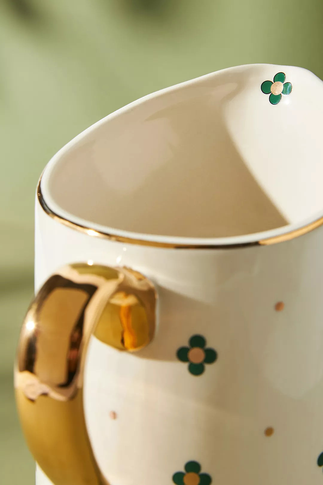 The Bistro Tile Stoneware Pitcher: Garden Edition