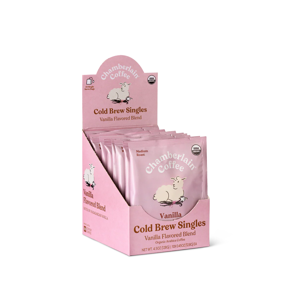 Organic Vanilla Cold Brew Coffee Singles