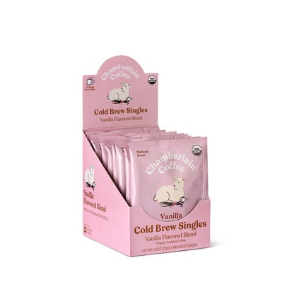 Organic Vanilla Cold Brew Coffee Singles