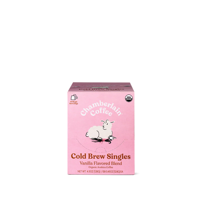 Organic Vanilla Cold Brew Coffee Singles